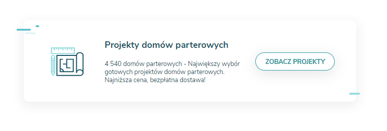 banner projekty domów parterowych