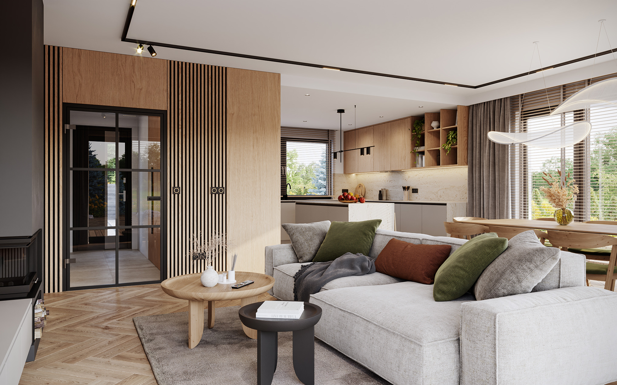 Projekt gotowy Bergen 130 - parterowy dom o powierzchni 130,40 m², z dachem w stylu "kopertowy"