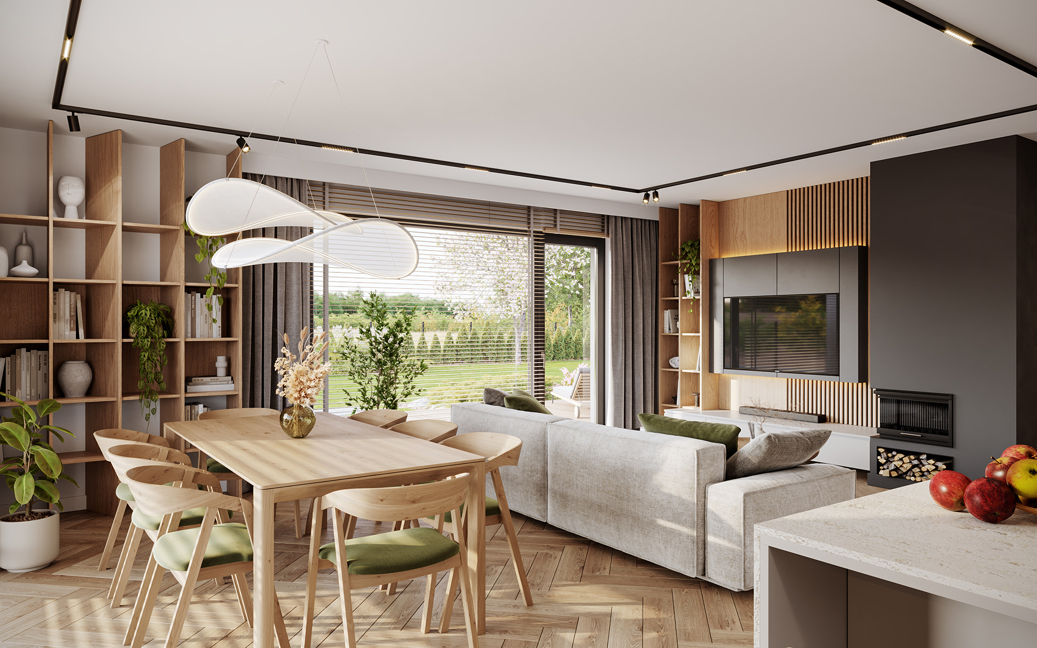 Projekt gotowy Bergen 130 - parterowy dom o powierzchni 130,40 m², z dachem w stylu "kopertowy"
