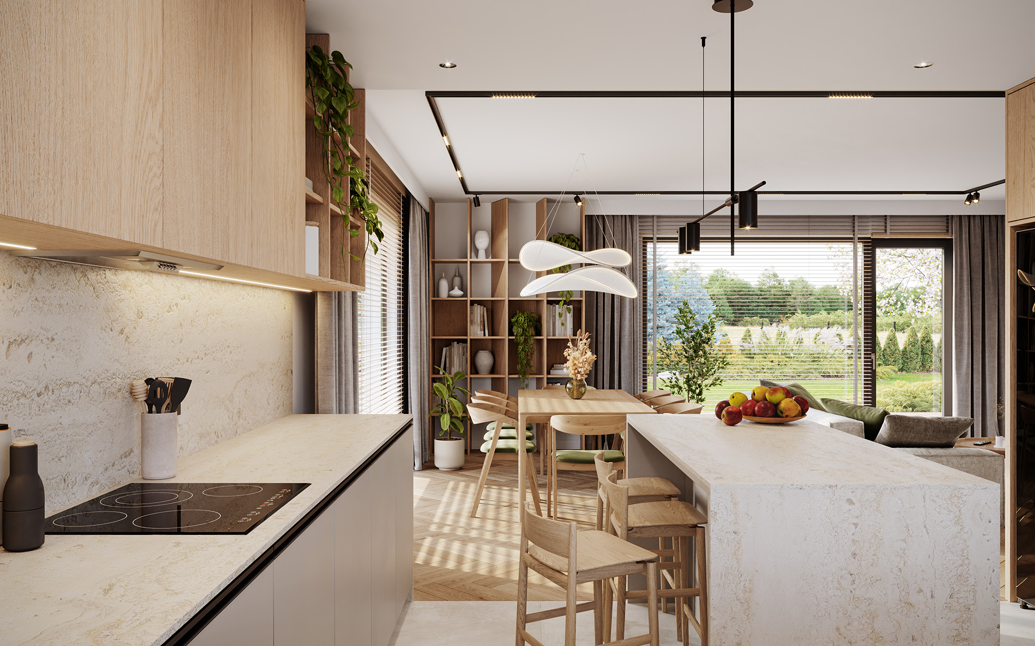 Projekt gotowy Bergen 130 - parterowy dom o powierzchni 130,40 m², z dachem w stylu "kopertowy"