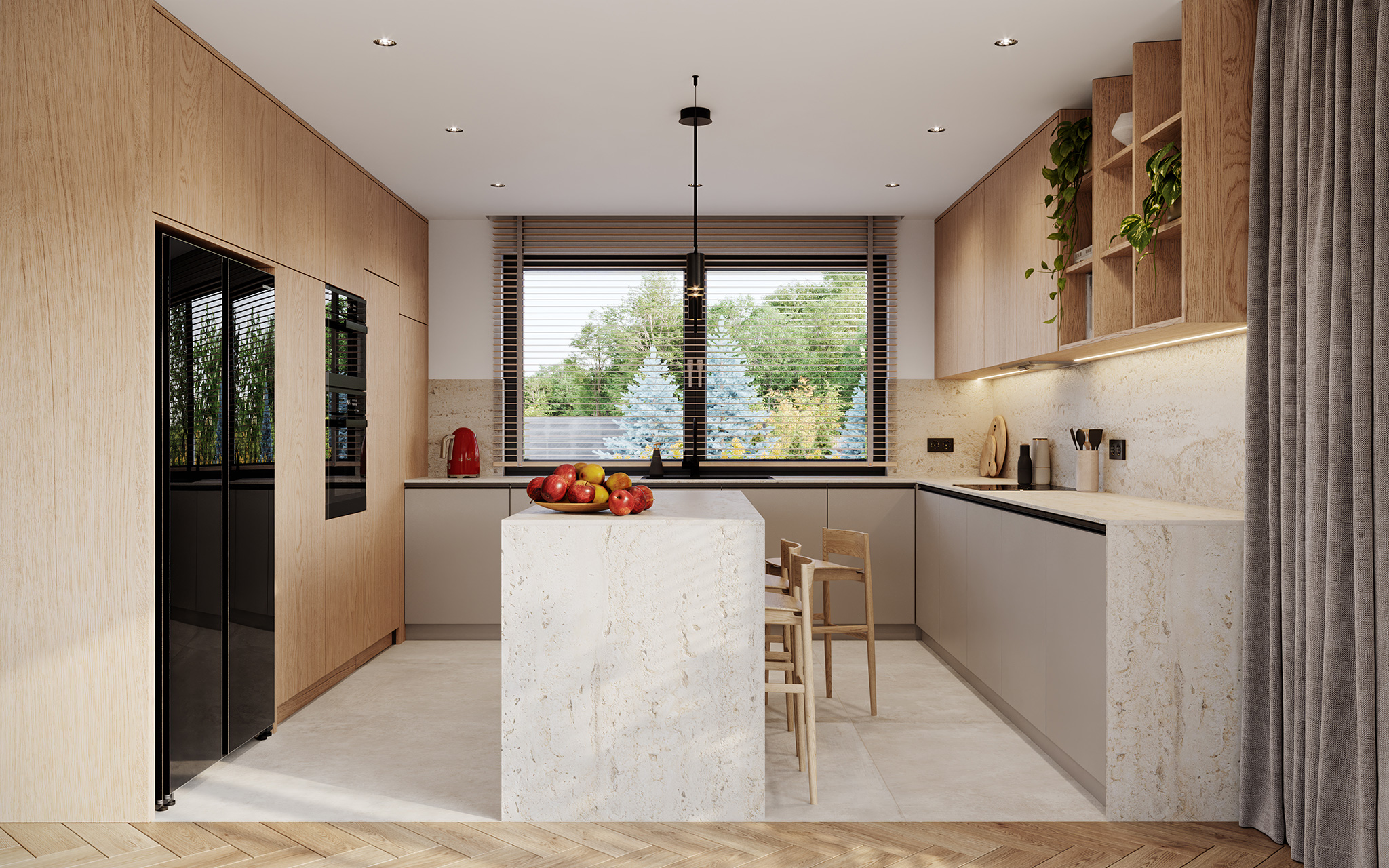Projekt gotowy Bergen 130 - parterowy dom o powierzchni 130,40 m², z dachem w stylu "kopertowy"