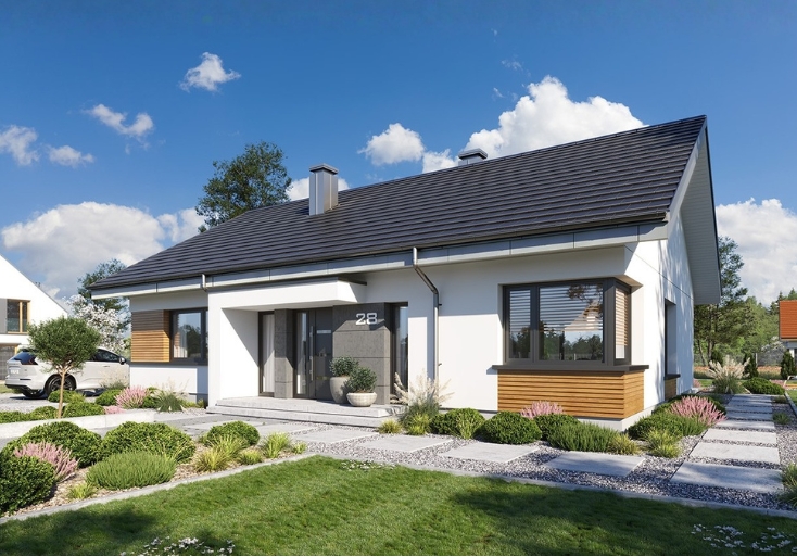 dom tani w budowie projekt Dom na praktycznej 2 WAH2066_small