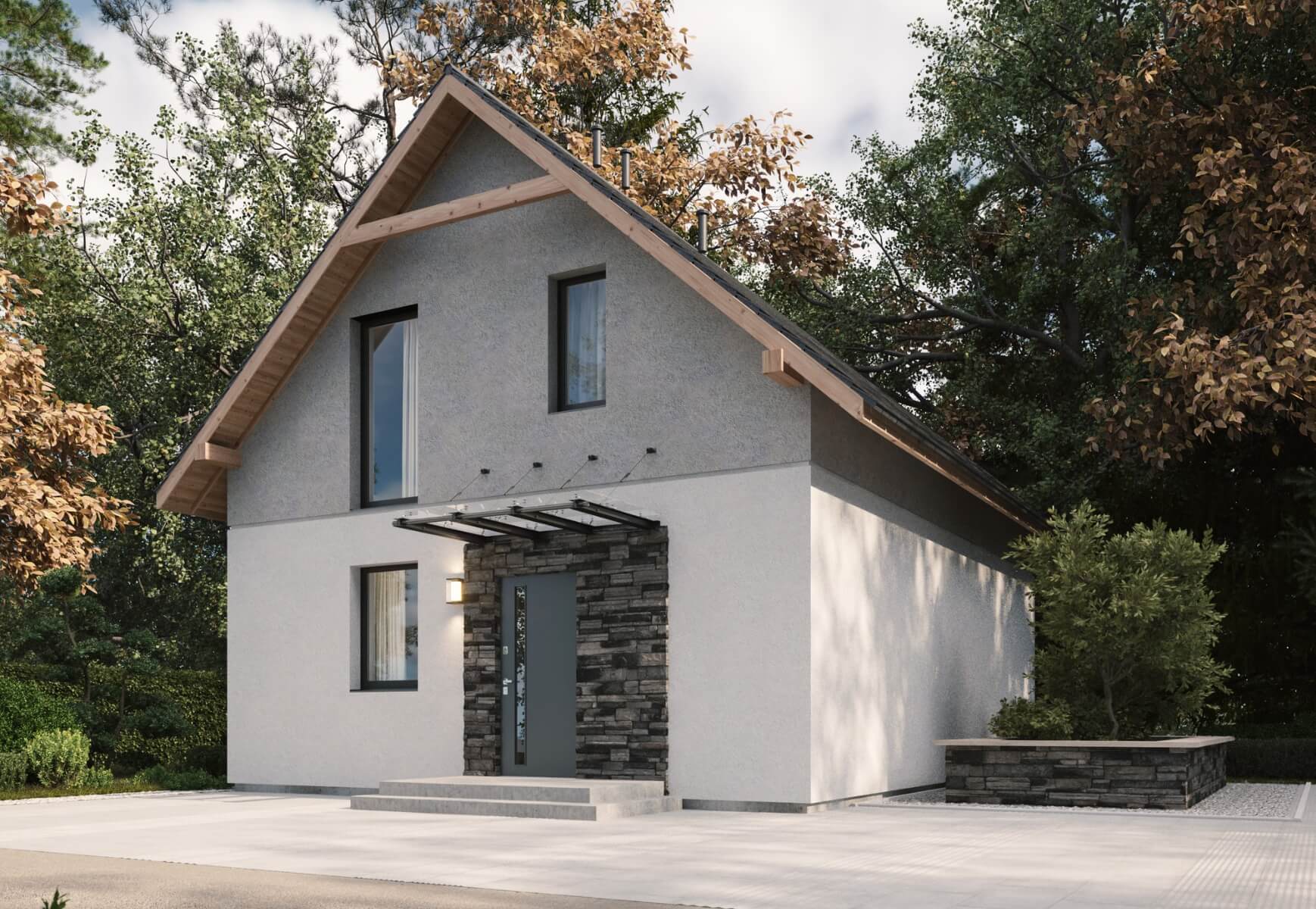 Dom murowany Rubin bez garażu - HDD1011