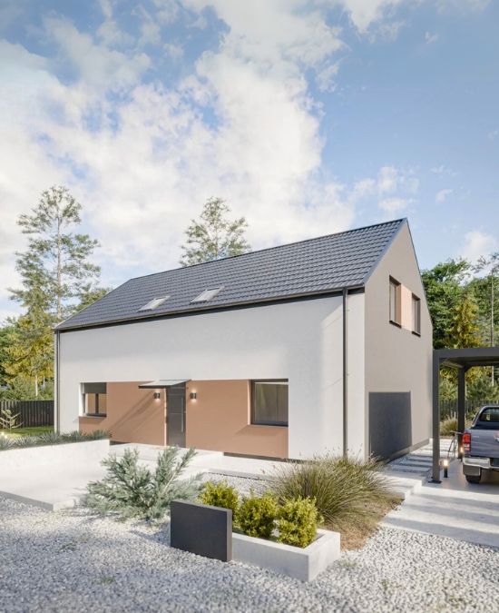 Dom prefabrykowany Stodoła 180C - HFX1029