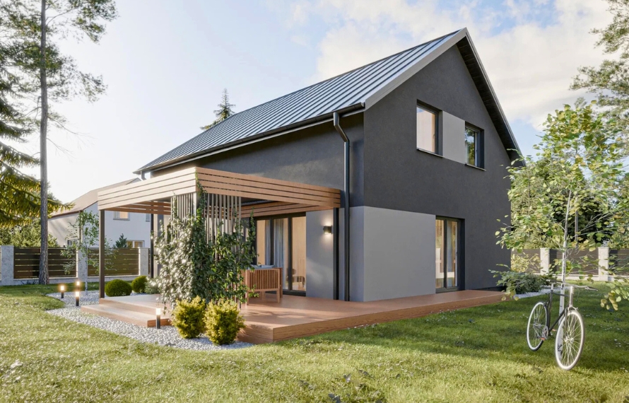 Dom prefabrykowany Stodoła 150B - HFX1025