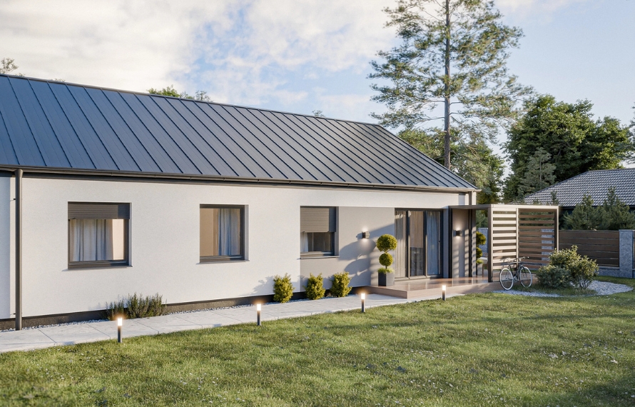 Dom prefabrykowany Parterowy 110C - HFX1014