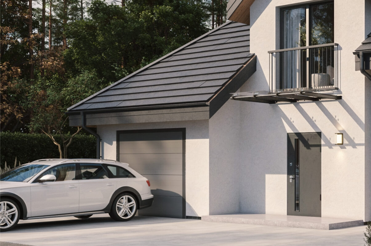 Dom murowany Bursztyn z garażem - HDD1006