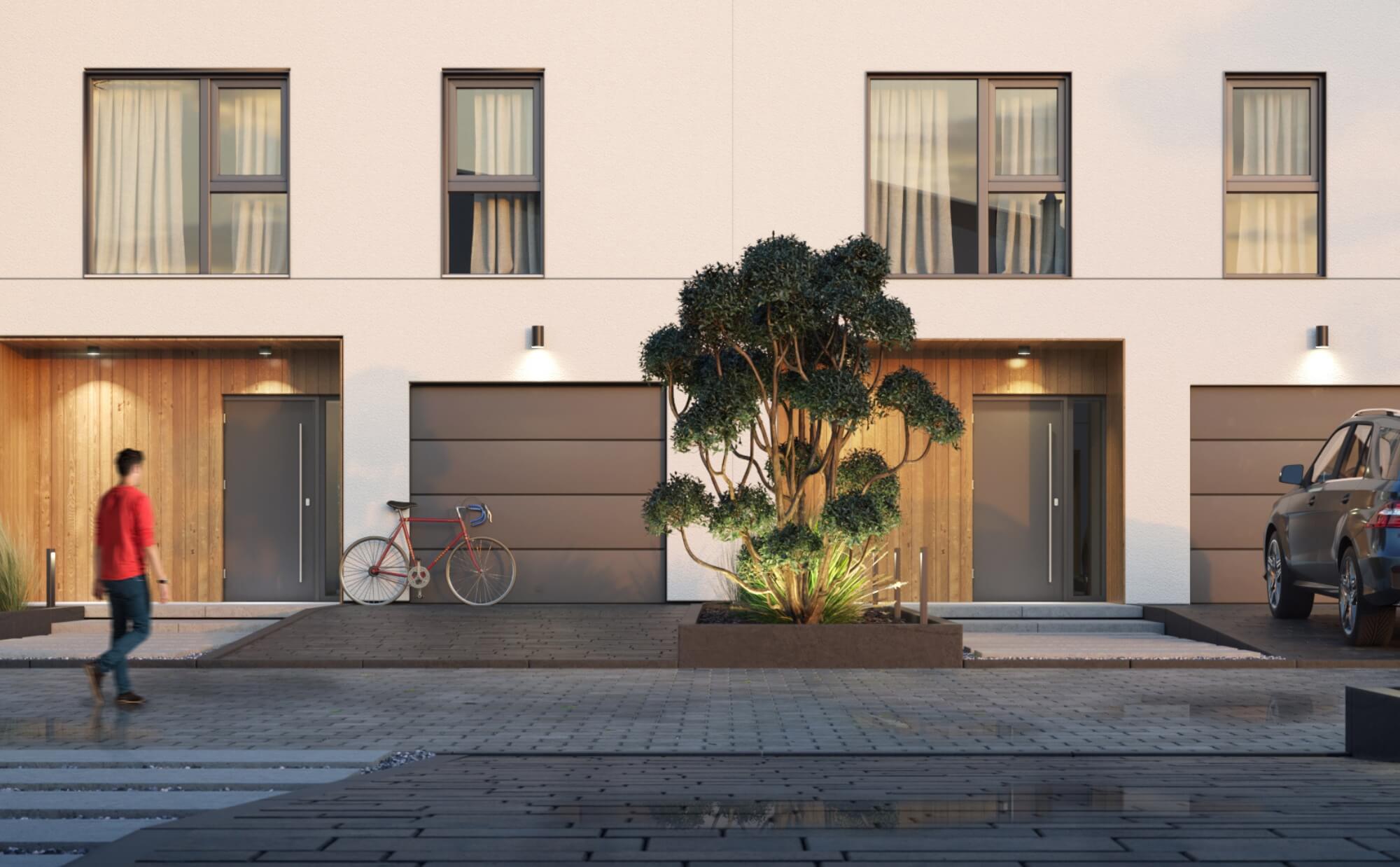 Dom prefabrykowany P.11 bliźniak - HPK1016