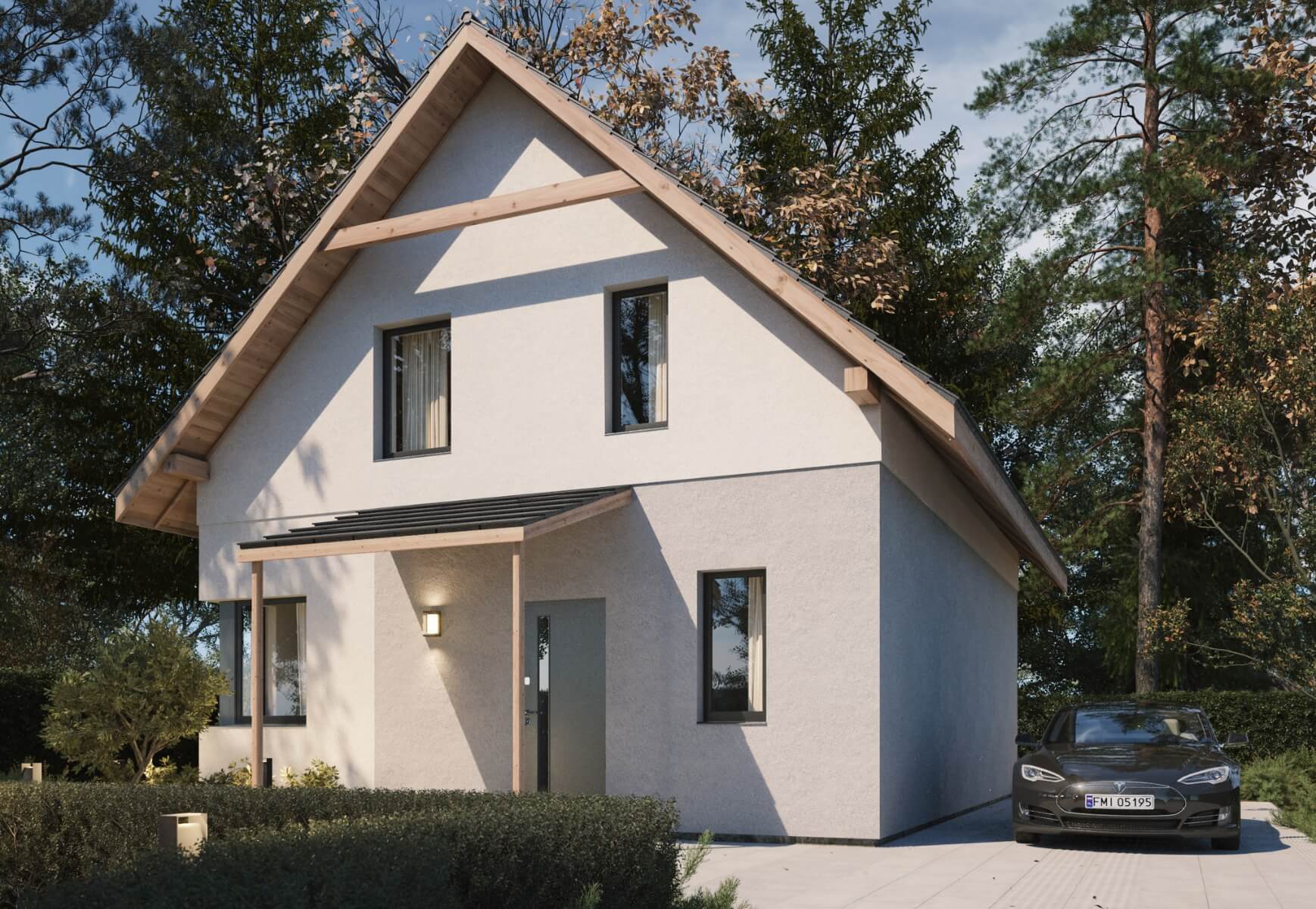 Dom murowany Szafir bez garażu - HDD1008