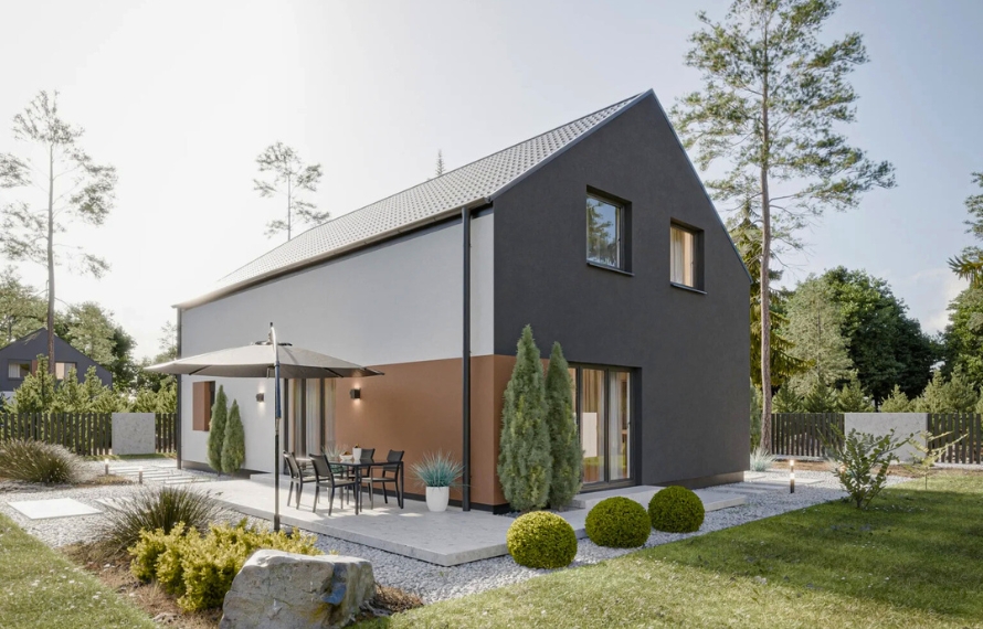 Dom prefabrykowany Stodoła 180C - HFX1029