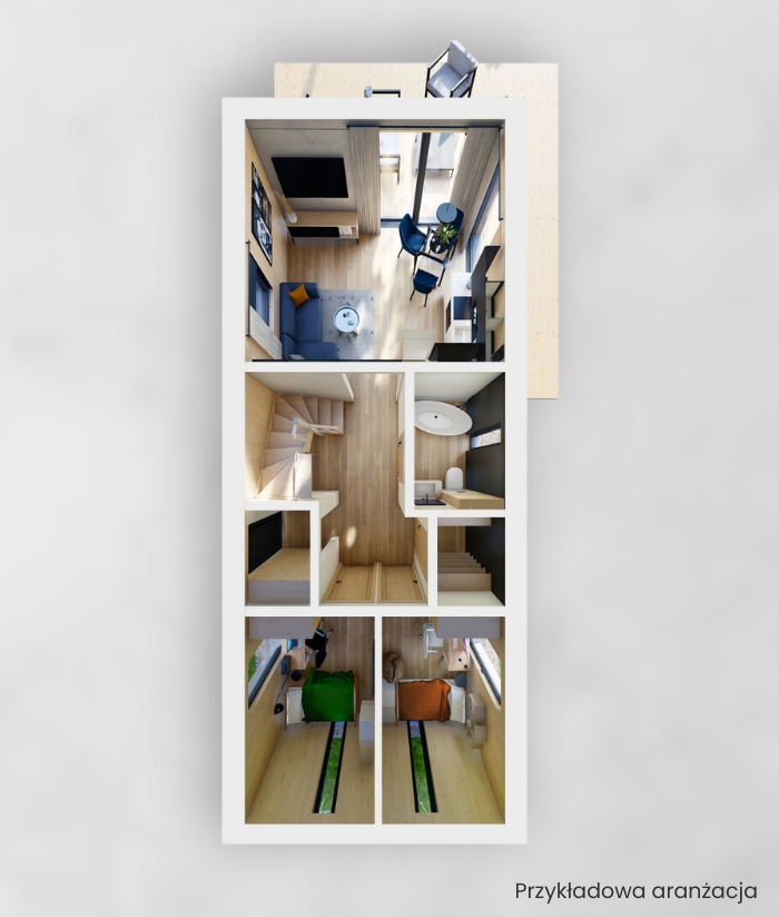 Dom prefabrykowany DH70 - HDH1003