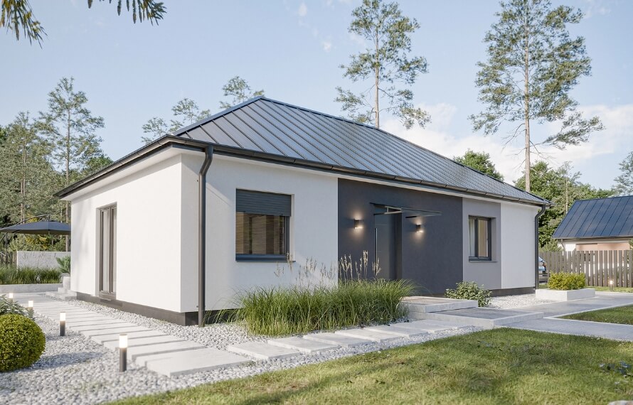 Dom prefabrykowany Parterowy 90B - HFX1006