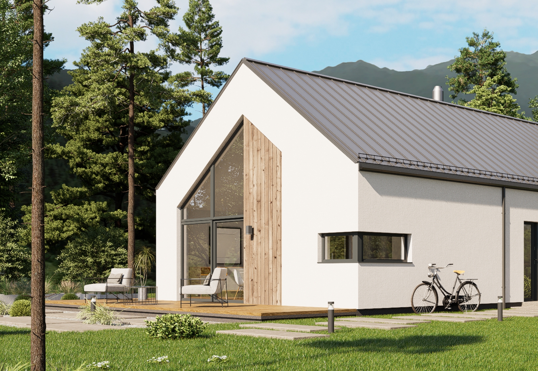 Dom keramzytowy Atrakcyjna Stodoła wariant 2 - HAK1000