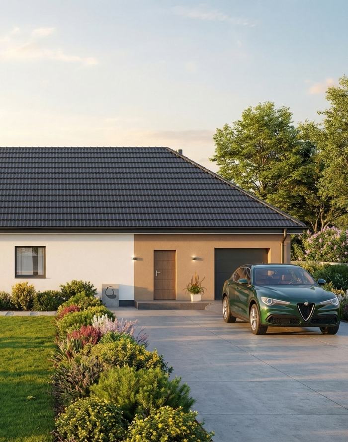 Dom prefabrykowany Parterowy 150A - HFX1038