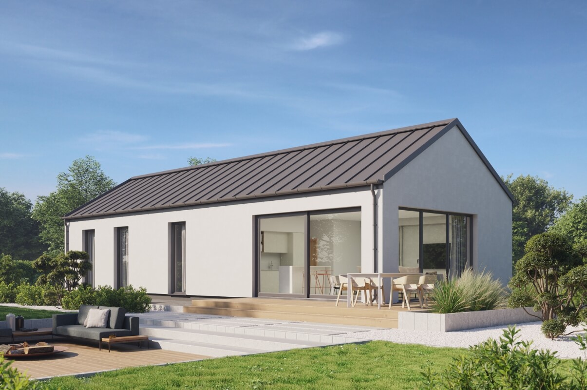 Dom prefabrykowany P.10 - HPK1009