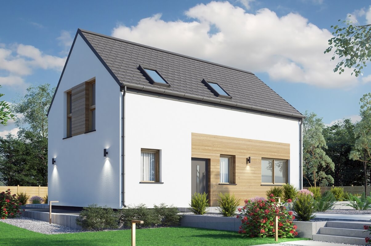 Dom prefabrykowany P.7 bez okapu - HPK1006