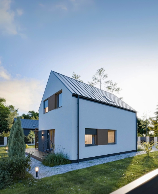 Dom prefabrykowany Piętrowy 95C - HFX1020