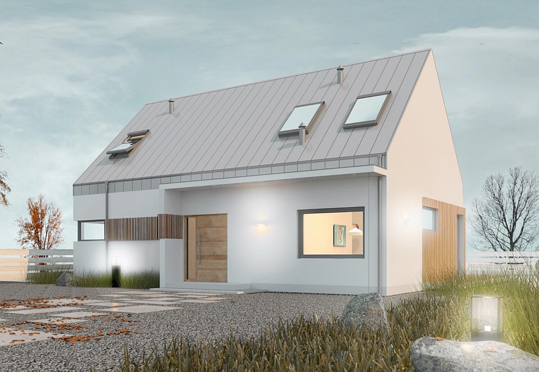 Dom murowany Dom na 10 sposobów wersja nowoczesna - HAD1007