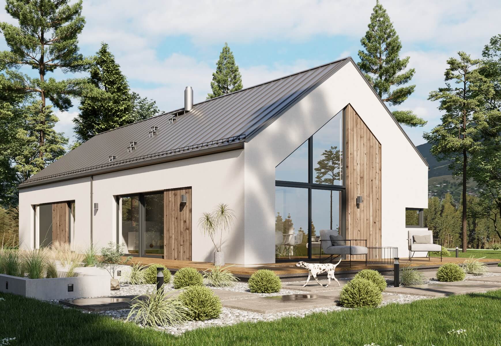 Dom keramzytowy Atrakcyjna Stodoła wariant 2 - HAK1000