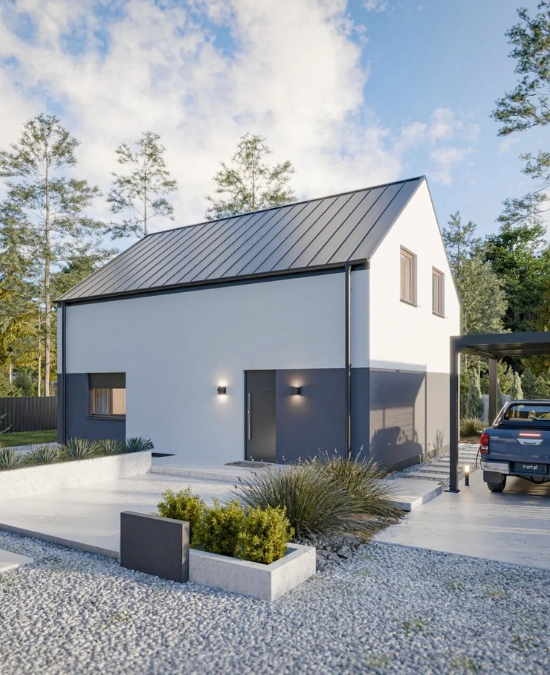 Dom prefabrykowany Piętrowy 130B - HFX1022