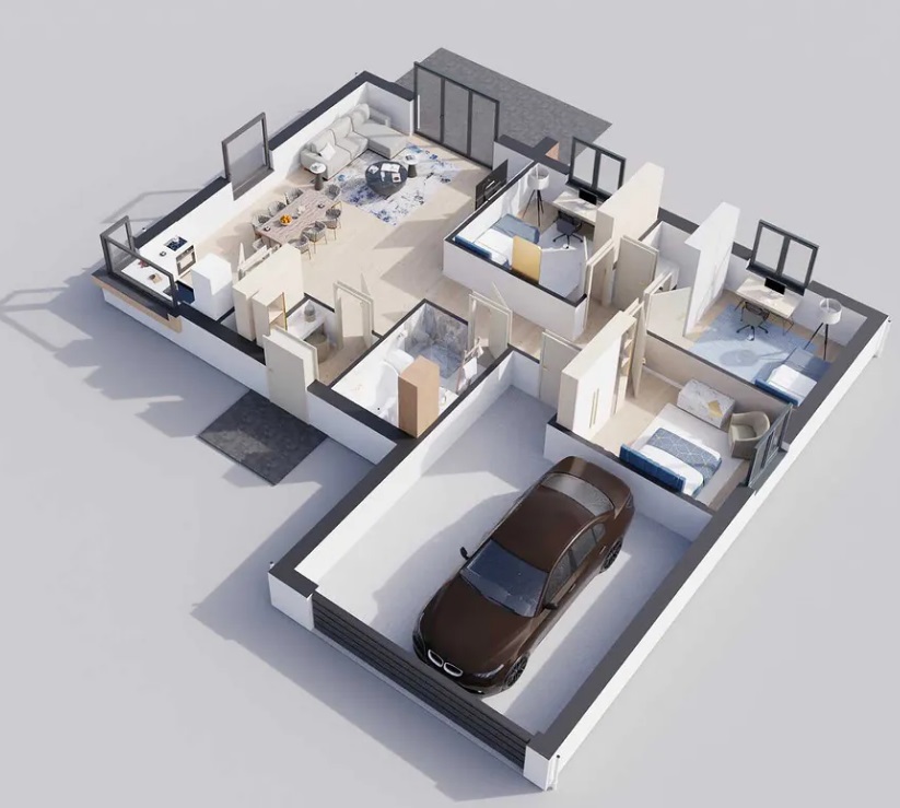 Dom prefabrykowany MP6 - HED1010