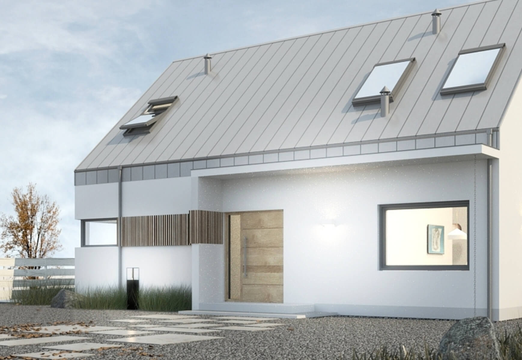 Dom keramzytowy Dom na 10 sposobów wersja nowoczesna - HAK1003