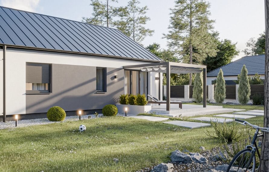 Dom prefabrykowany Parterowy 80B - HFX1004