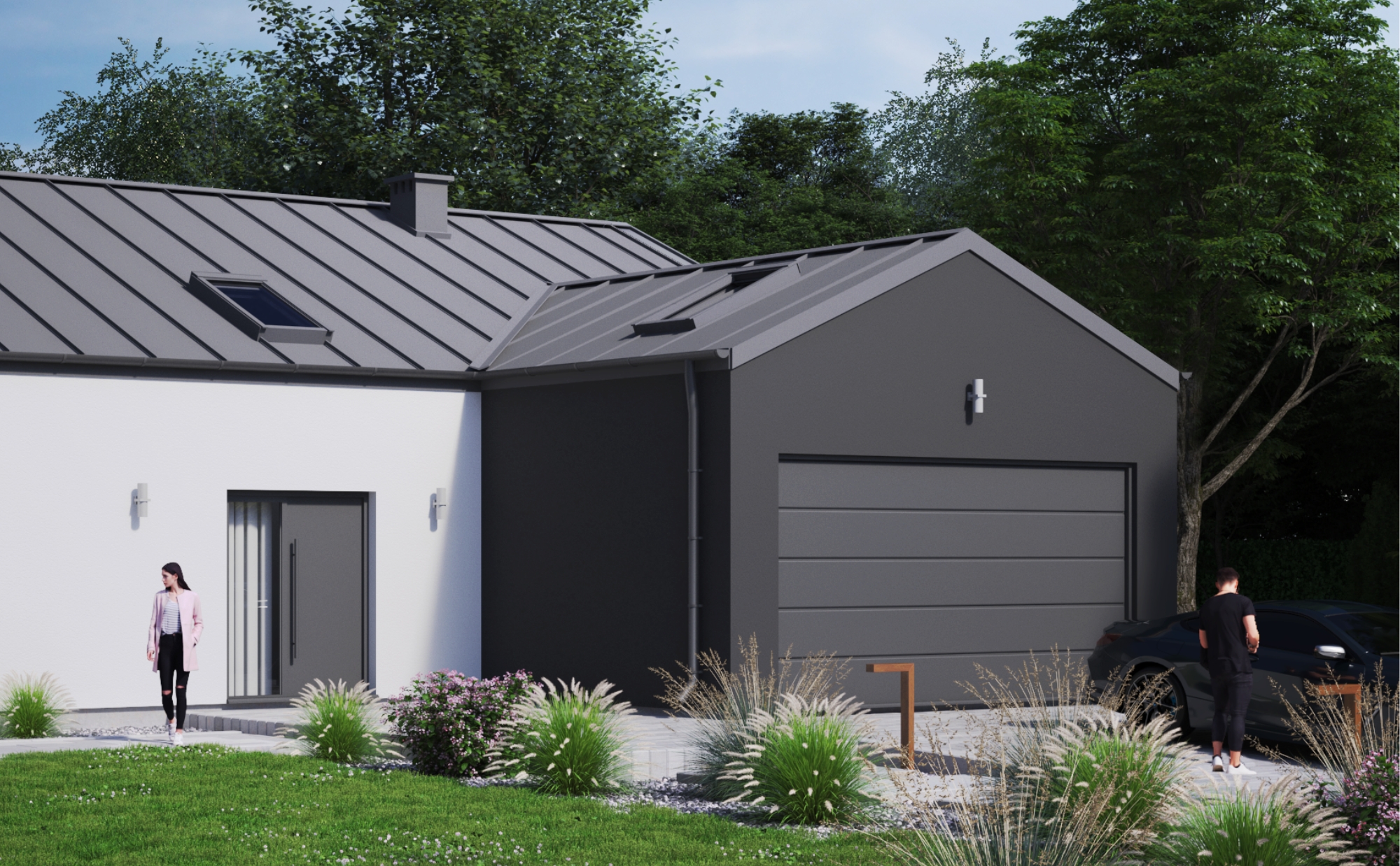 Dom prefabrykowany P.1 bez okapu - HPK1012