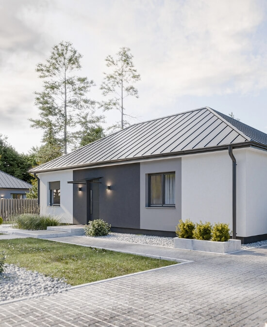 Dom prefabrykowany Parterowy 90B - HFX1006