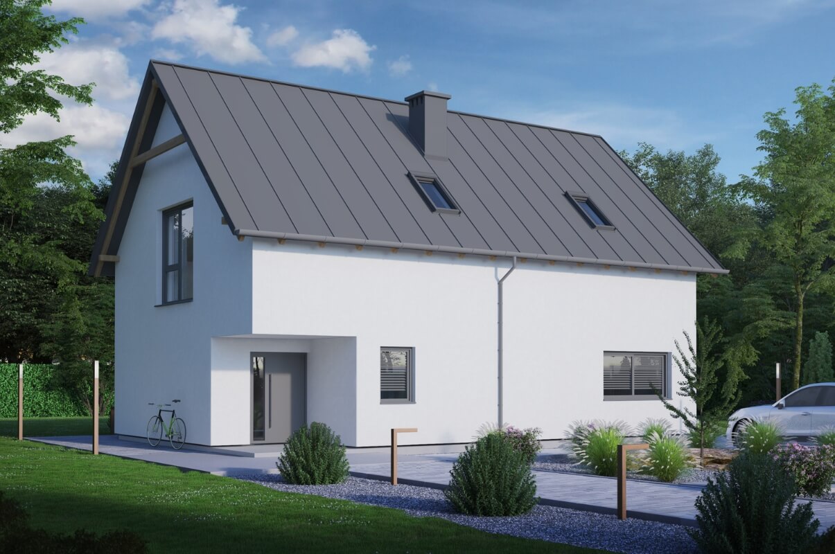 Dom prefabrykowany P.4 bez okapu - HPK1003