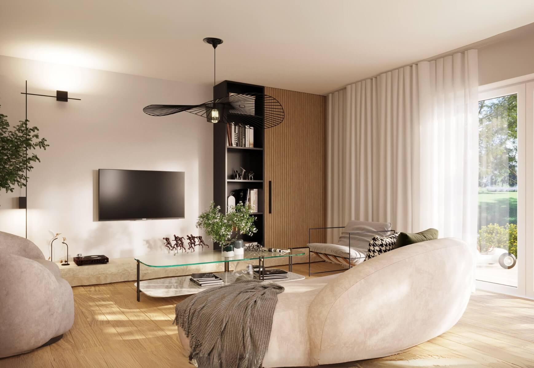 Dom murowany Szafir z wiatą garażową - HDD1003