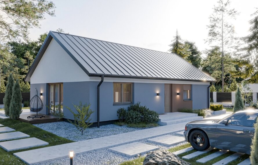 Dom prefabrykowany Parterowy 100D - HFX1011