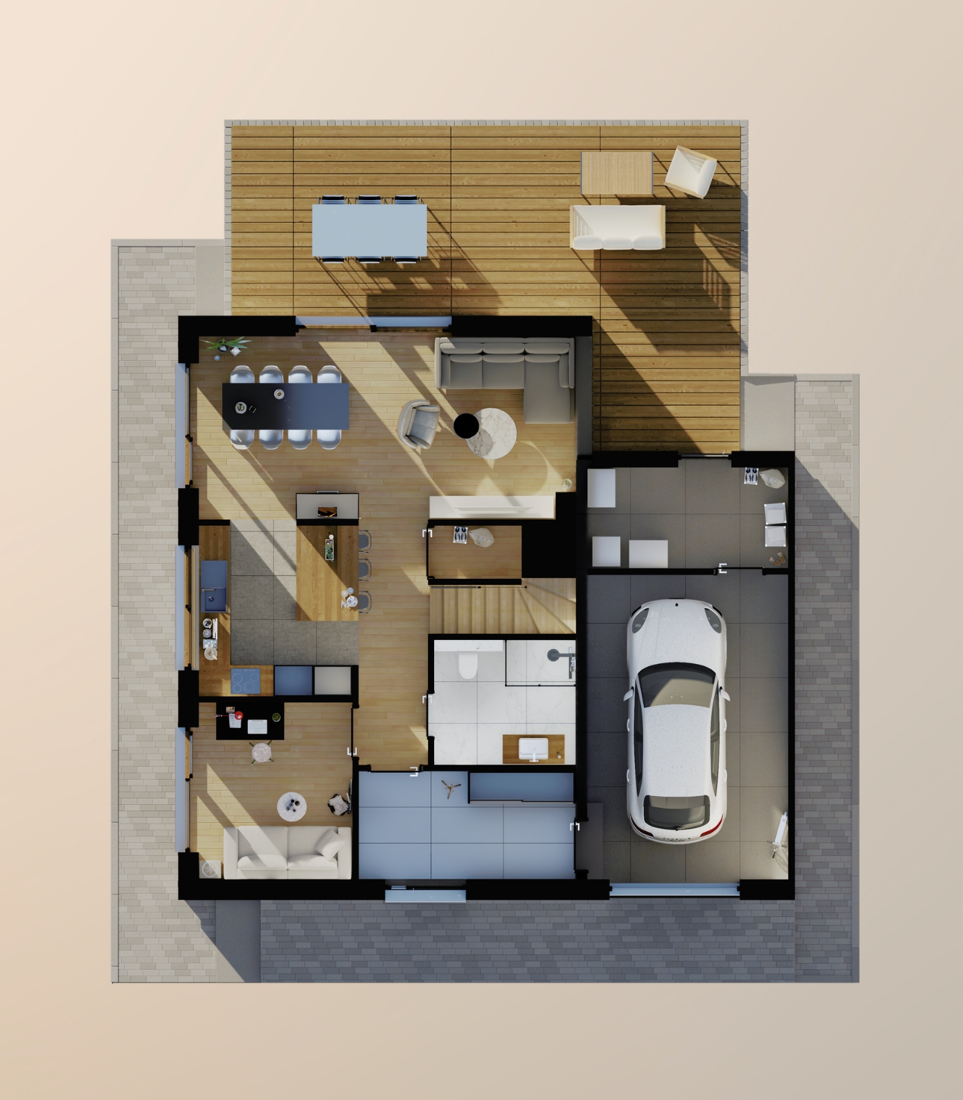 Dom prefabrykowany P.5 - HPK1004