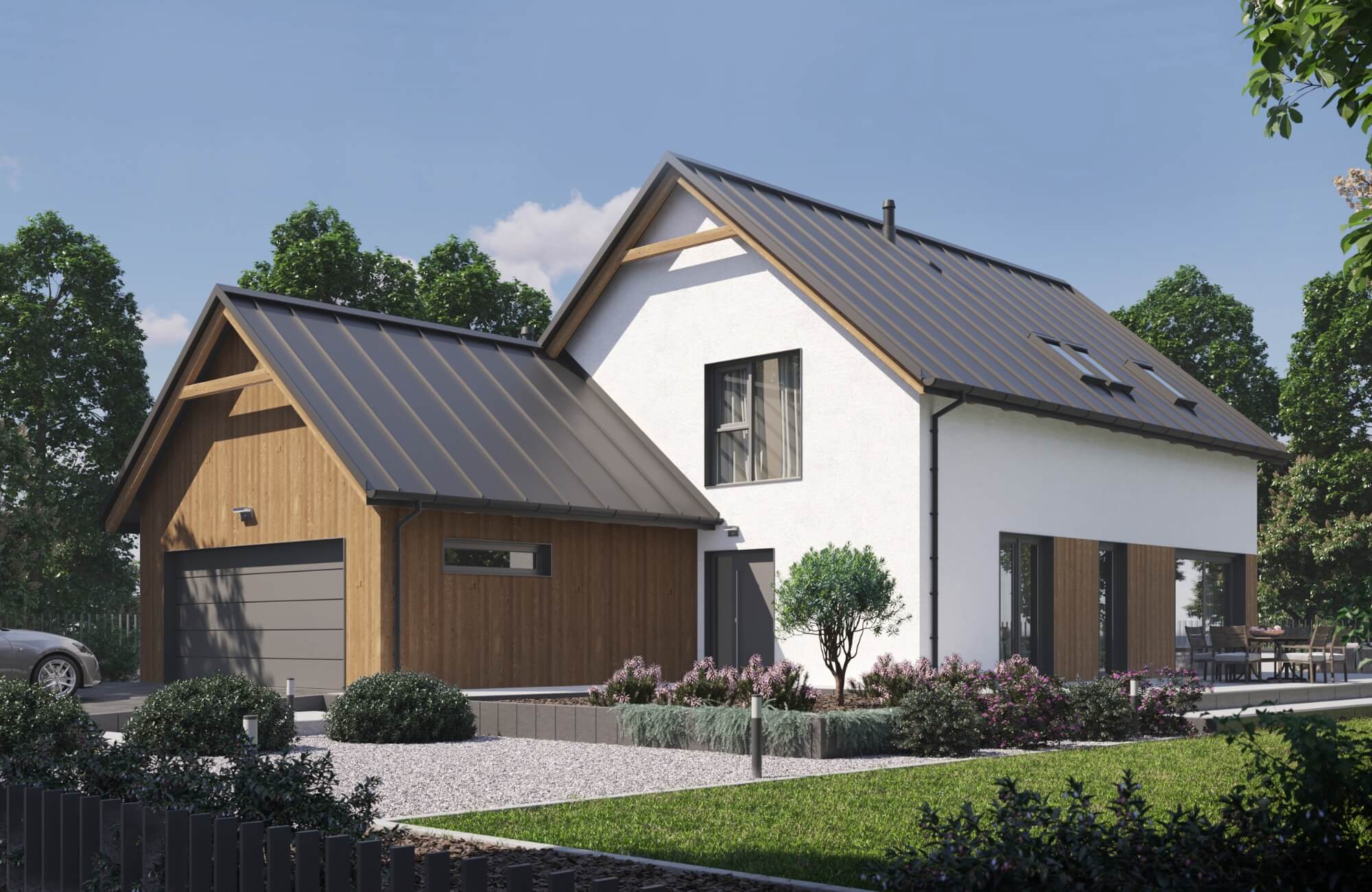 Dom prefabrykowany P.12 bez okapu - HPK1020