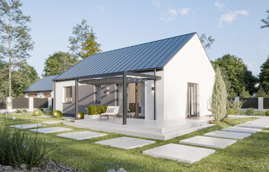 Dom prefabrykowany Parterowy 80B - HFX1004