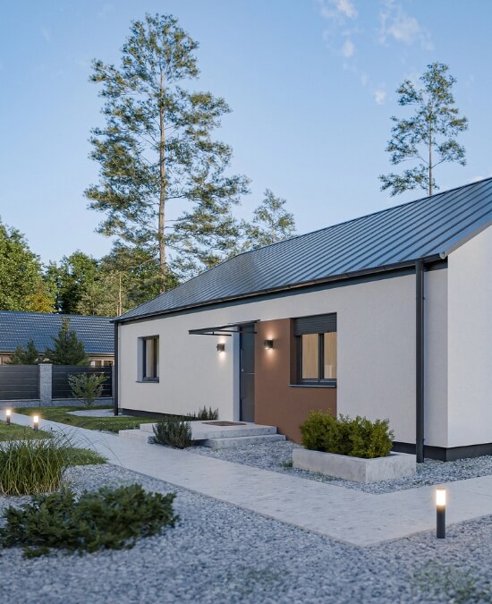 Dom prefabrykowany Parterowy 120C - HFX1017