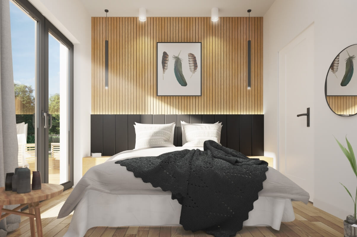 Dom prefabrykowany P.3 z okapem - HPK1013