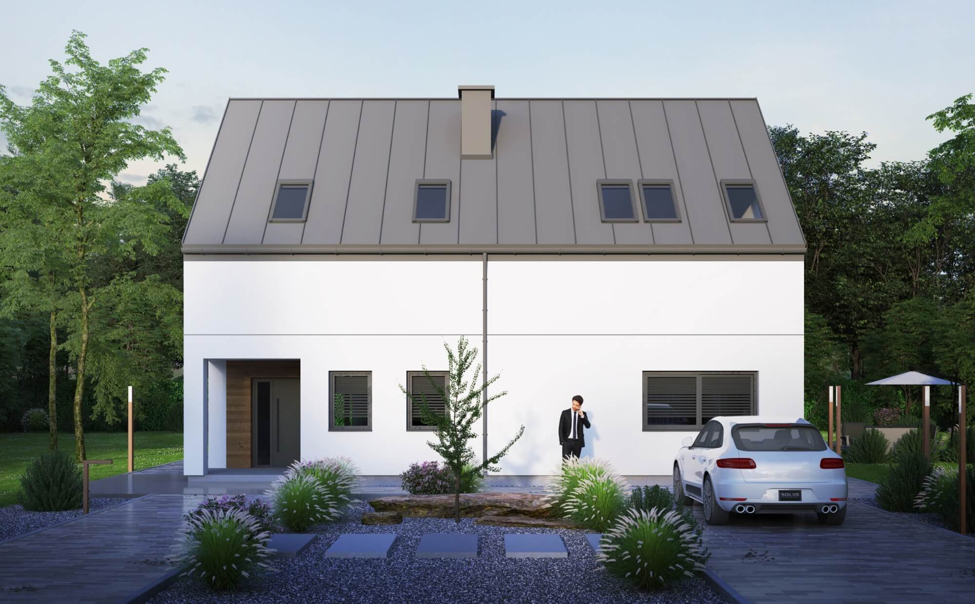 Dom prefabrykowany P.4 bez okapu - HPK1003