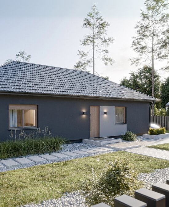 Dom prefabrykowany Parterowy 110A - HFX1009