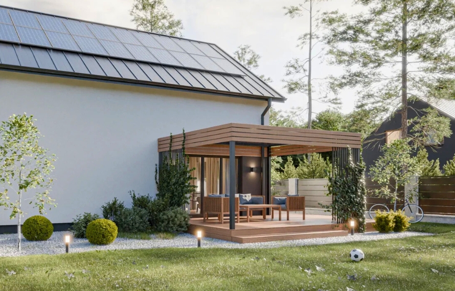 Dom prefabrykowany Piętrowy 130A - HFX1021