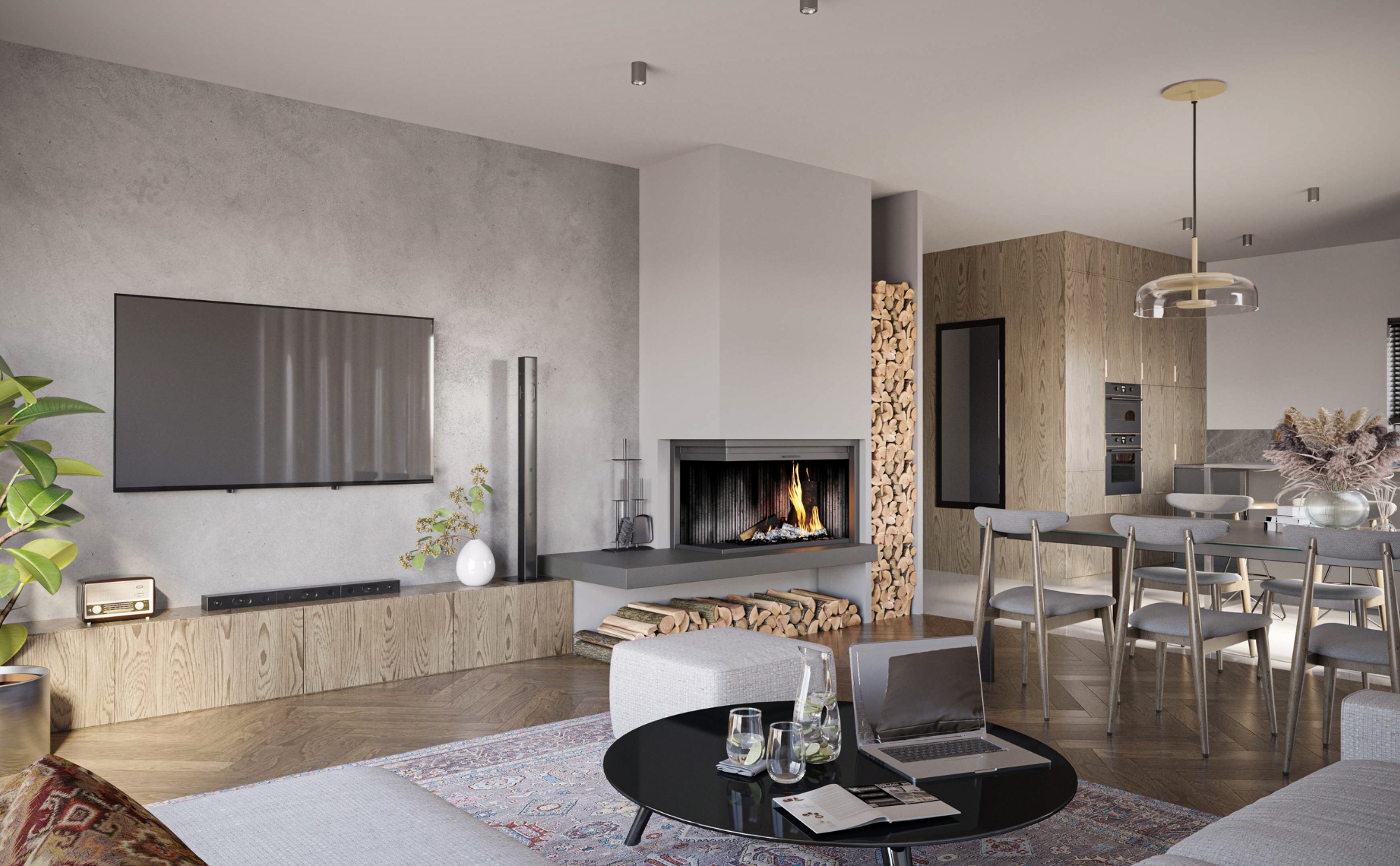 Dom prefabrykowany P.1 z okapem - HPK1000