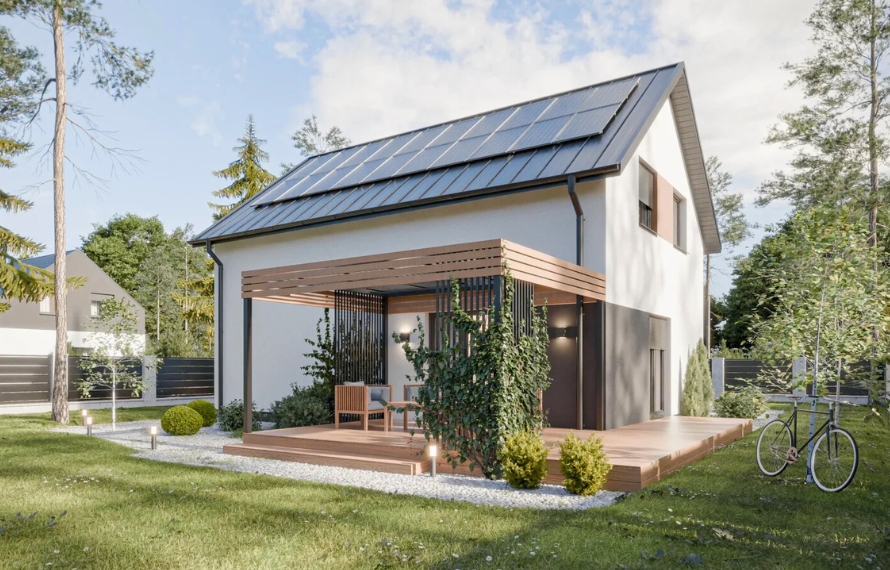 Dom prefabrykowany Piętrowy 130A - HFX1021