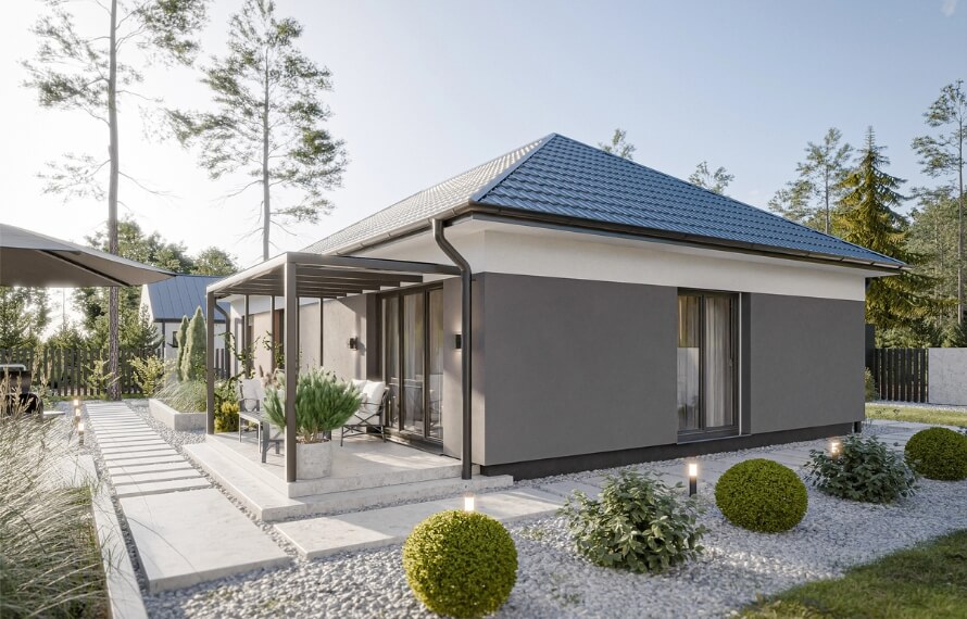 Dom prefabrykowany Parterowy 100B - HFX1010