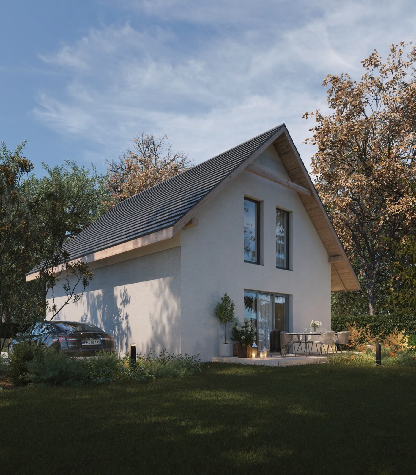 Dom murowany Szafir bez garażu - HDD1008