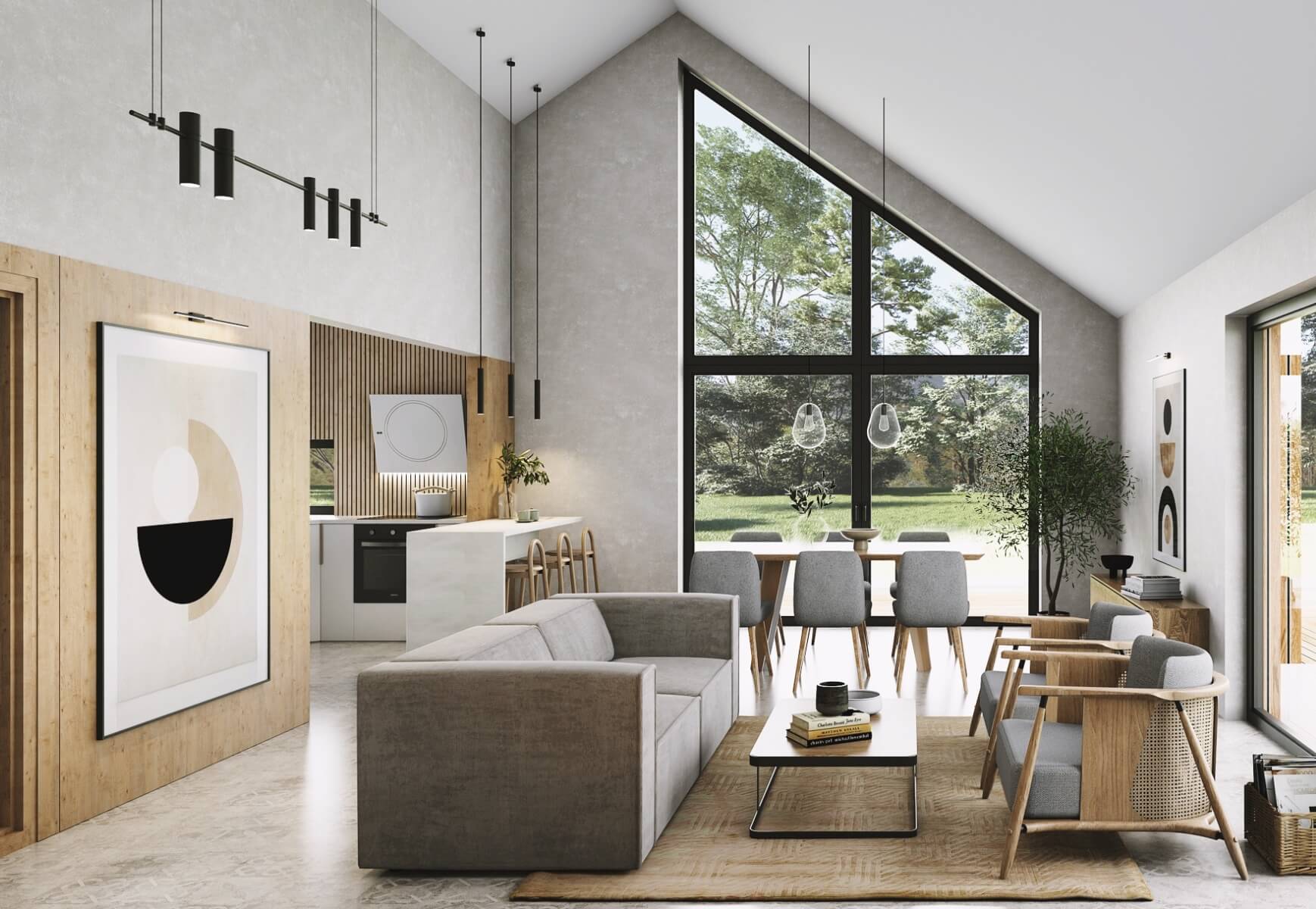 Dom keramzytowy Atrakcyjna Stodoła wariant 2 - HAK1000