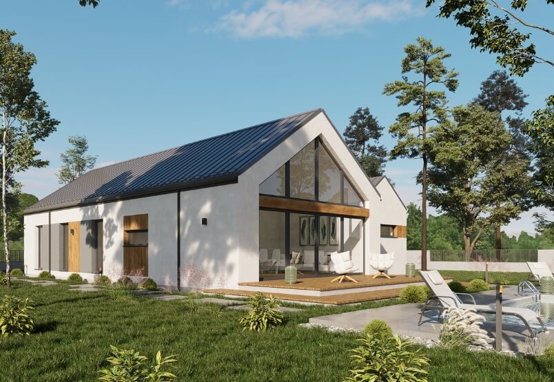 Dom keramzytowy Atrakcyjna Stodoła AS132G - HAK1004