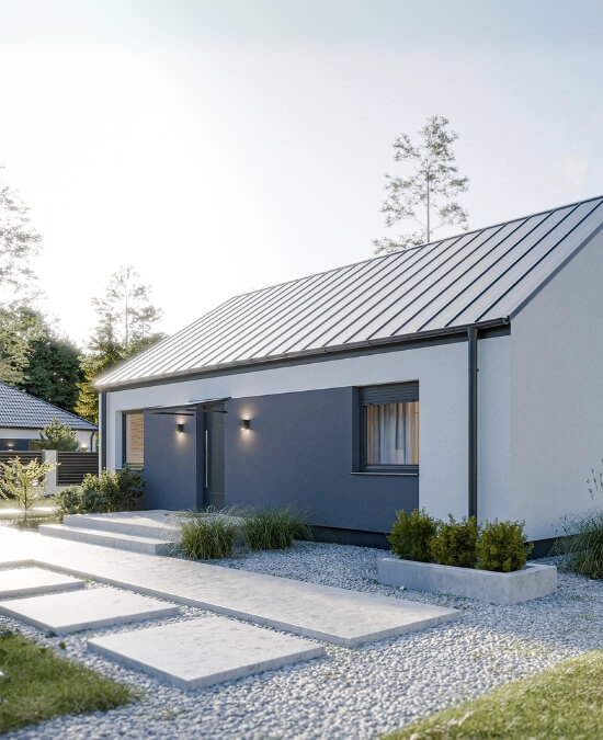 Dom prefabrykowany Parterowy 80B - HFX1004