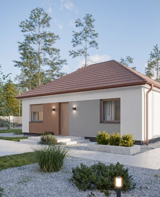 Dom prefabrykowany Parterowy 70C - HFX1002