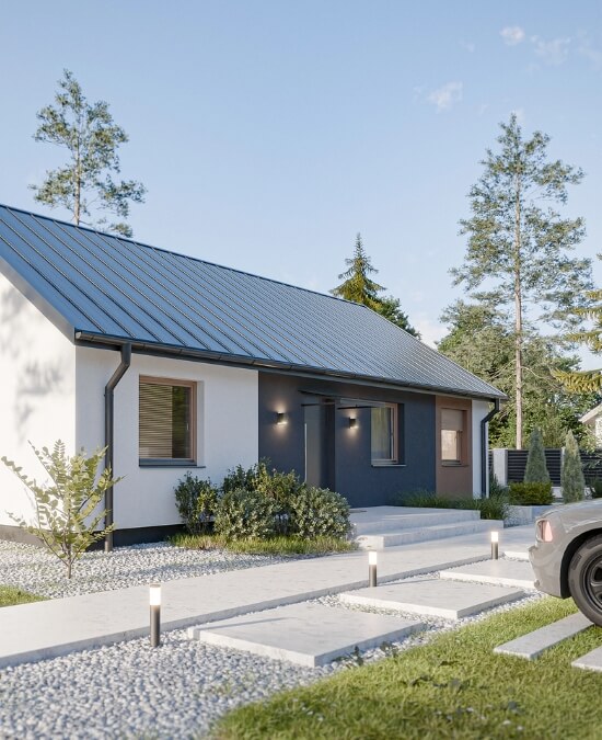 Dom prefabrykowany Parterowy 90C - HFX1007