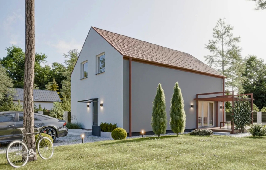 Dom prefabrykowany Stodoła 150A - HFX1024